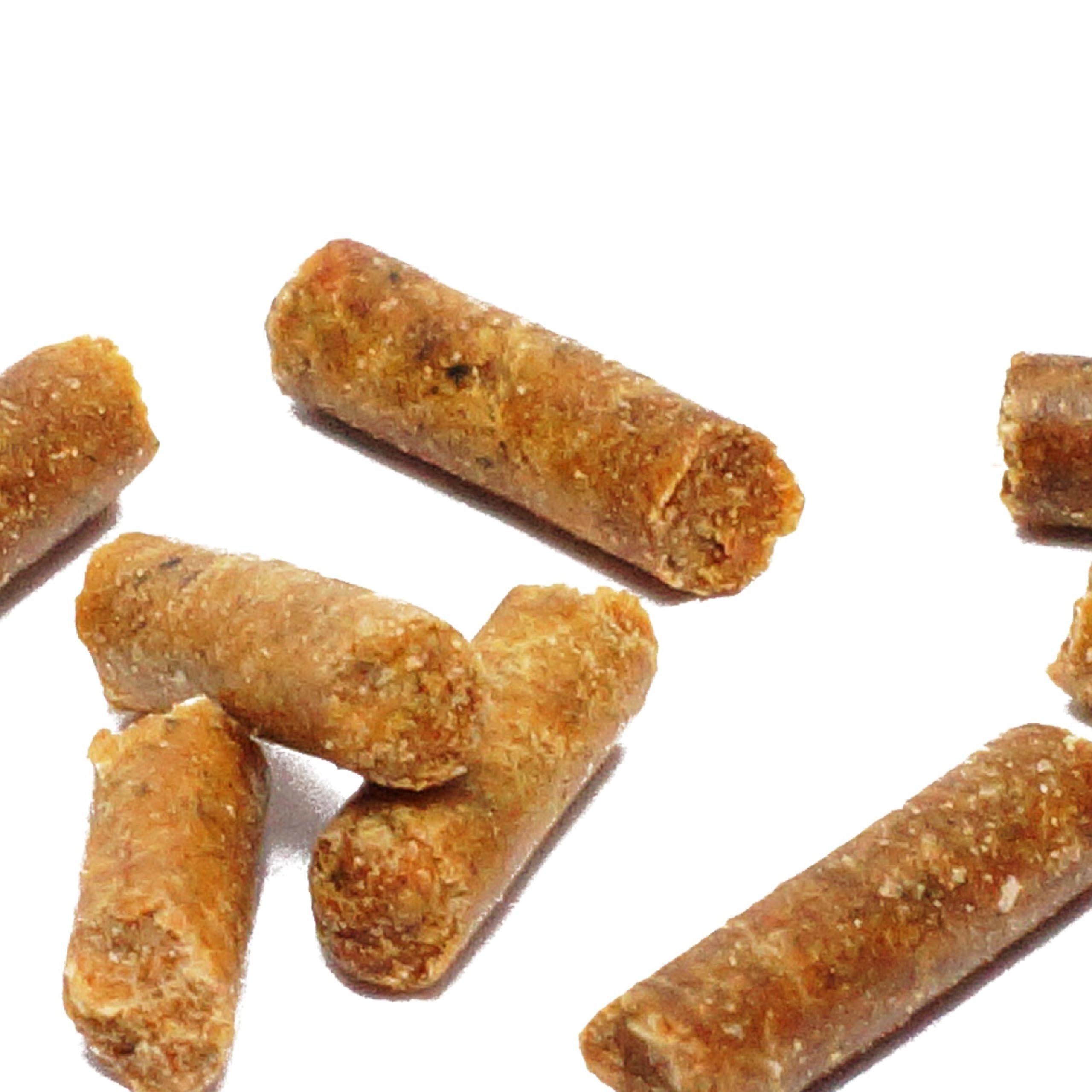 Gammarus Pellets 2,5mm Bachflohkrebse Natur-Sinkfutter für Aquarienfische, Cichliden, Diskus, Welse, Teichfische, Koi, Goldfische, Stör, Wasserschildkröten, Vögel, Hühner, 7kg
