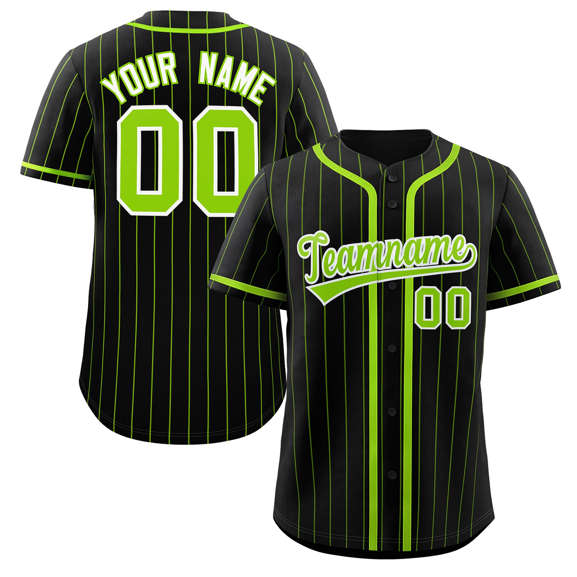 Custom Pinstripe Baseball Jersey Hipster Hip Hop Sports Shirts Personalized Team Name Number for Men Women Youth
