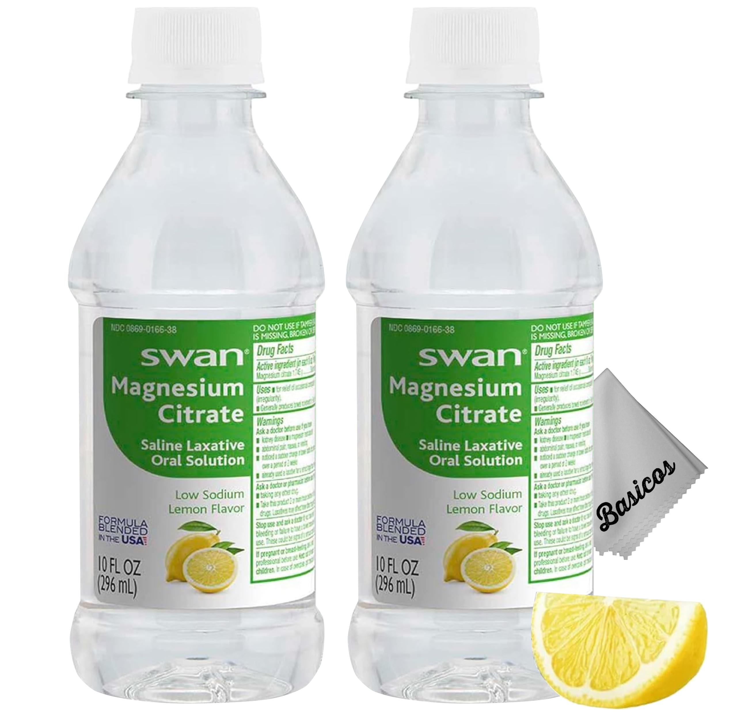 Amazon.com: BASICOS 2Pack Swan Lemon Magnesium Citrate Oral Solution 10 ...