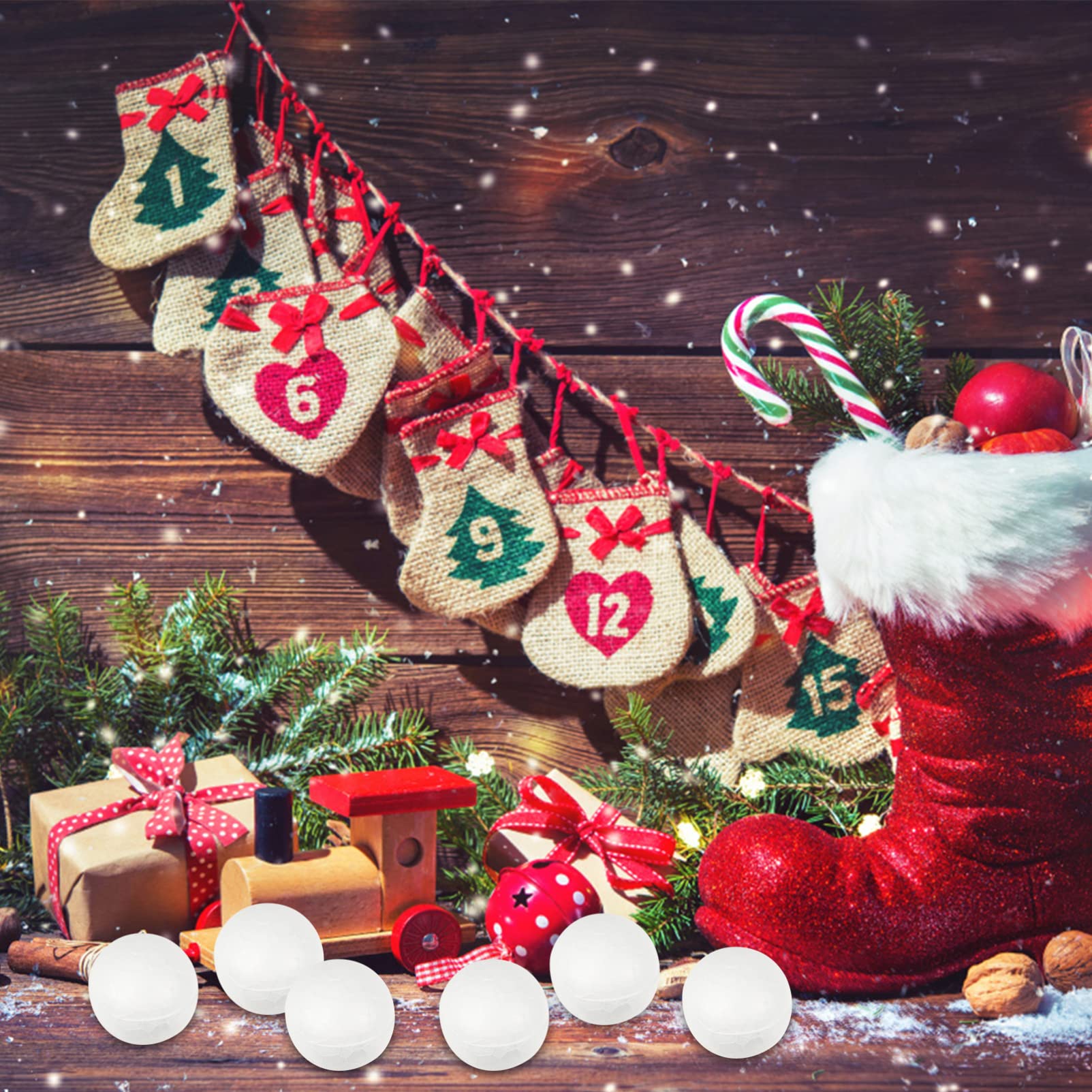 100 Palline Di Schiuma Da 2cm - Per Lavoretti, Decorazioni, Fai Da Te, Bianche - Foto 7