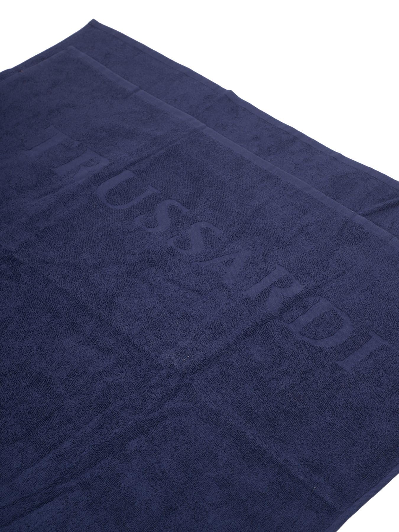 Trussardi Telo mare piscina o spa cotone spugna tessuto logato cm.170 x 90 (circa) articolo TRU2MTW01, DAB Dark blue, Taglia unica