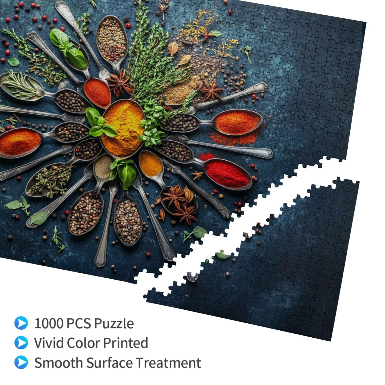 Puzzle 2000 Teile, Puzzle Erwachsene, Holzpuzzle Küche Impossible Jigsaw, Clevere Rätsel, HD Farbe Jigsaw mit Geschenkbox Verpackung for Room Decor, Geschenke für Frauen Farbe 100x70cm p-1516