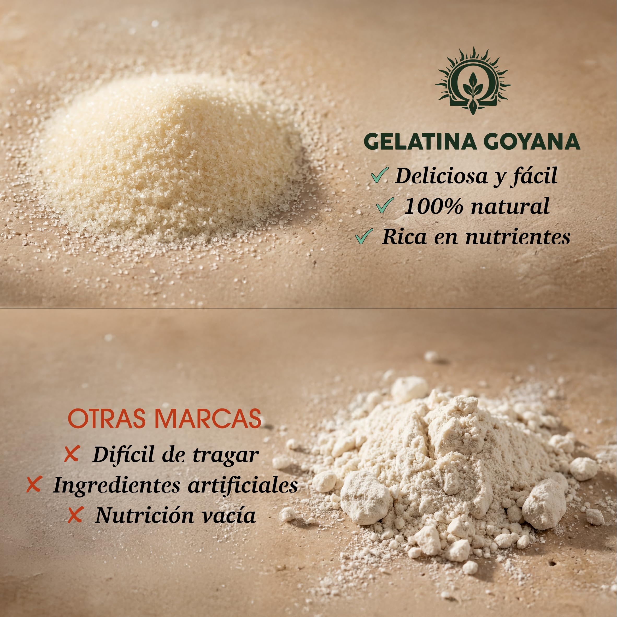 Gelatina Bovina 500 g - Polvo De Colágeno Natural Para La Salud De Los Huesos Y El Sistema Digestivo - Gelatina De Vaca En Polvo - Estabilizante Alimentario Para Cocina, Caldos Y Guisos