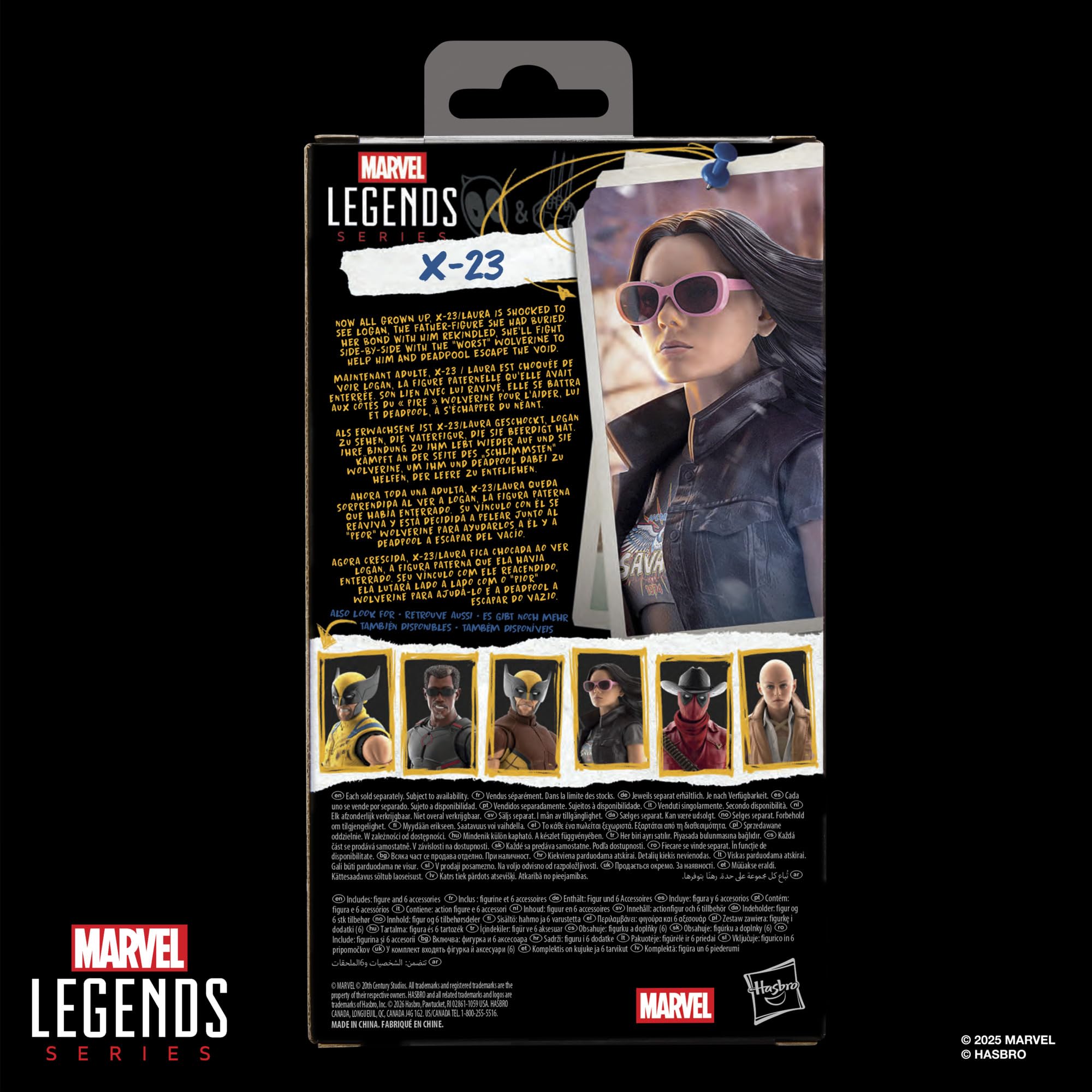 X-23 z serii Marvel Legends, kolekcjonerska figurka w skali 15 cm na prezent z filmu Deadpool & Wolverine wytwórni Marvela