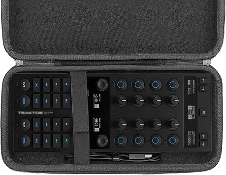 Musiin DJ Controller Hardshell Case, Custom compatible with NI TRAKTOR X1 MK3, F1 and Z1 controllers, provides protection and convenient carrying for safe and easy travel