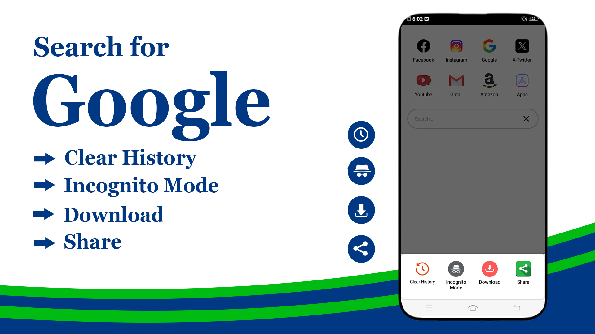 Schneller Android-Browser – Intelligente Such