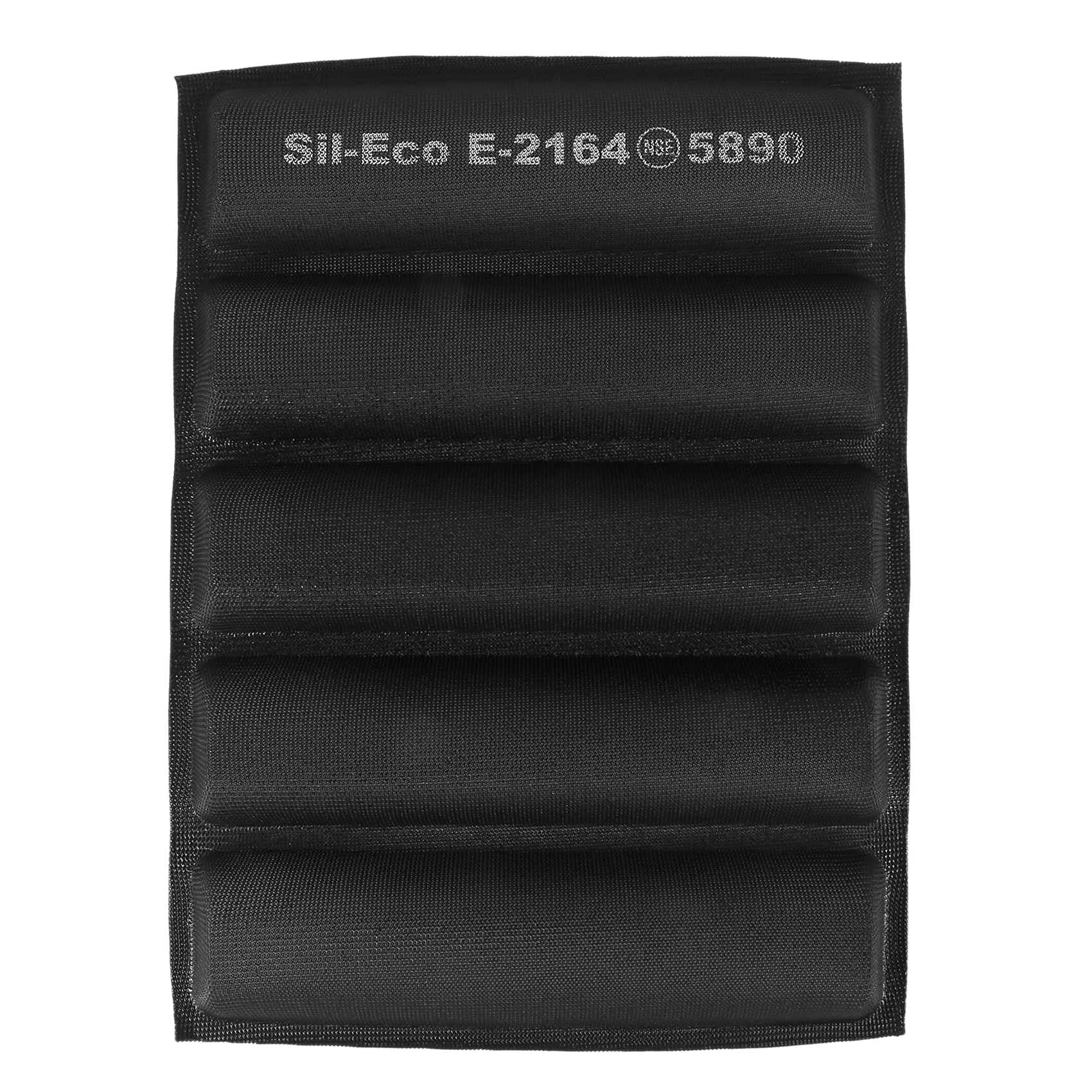 Herklotzn Black Silicone - Non-Stick Perforated Fench Bread Forms, Hot Dog, Baking Liners Mat Bread Mould