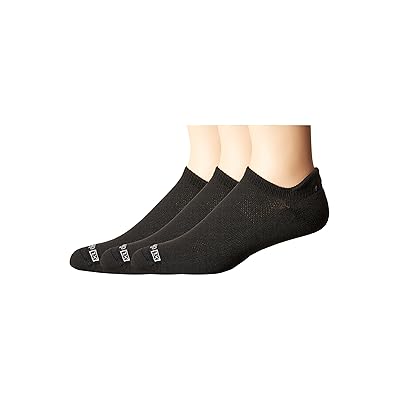 Drymax Running Lite Mesh No Show Tab 3 Pack No Show Socks Shoes Black