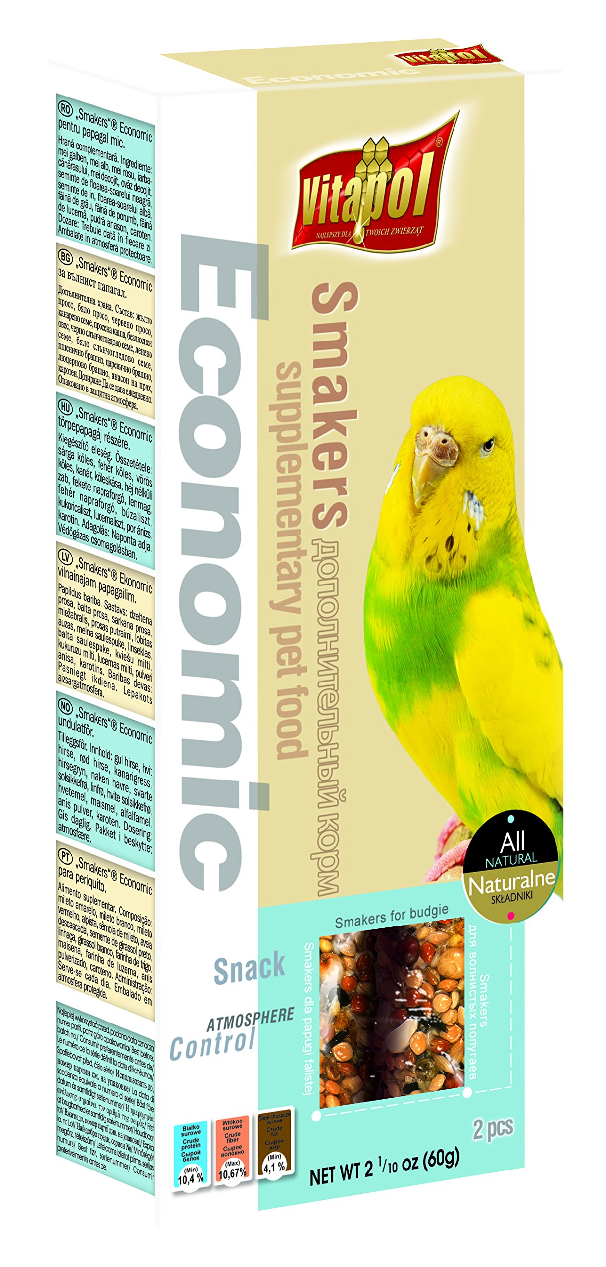 Vitapol Bird food Economic Smakers Budgerigar 60 gm (B00L8X4D9M) Amazon Price History, Amazon Price Tracker