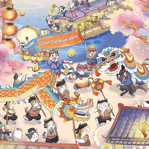 Miniatura 4 de MOMIBOOK - Rompecabezas de 1000 piezas para adultos, de Vintage Village Town, divertido, con imagen de pintura, alivia el estrés, previene la