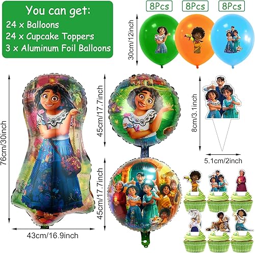 Miniatura 3 de El juego de suministros de decoración de fiesta de cumpleaños de dibujos animados incluye globos de figura de anime, espirales colgantes, pancarta