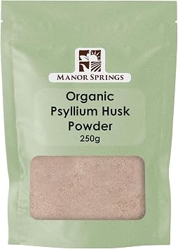 Organic Psyllium Husk Powder 250g by Manor Springs Organic