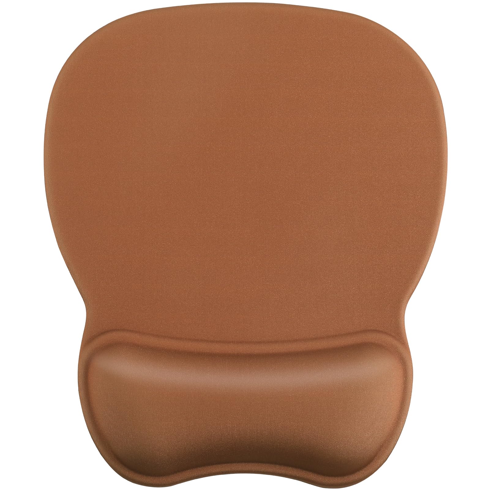 MROCO Ergonomic Mouse Pad with Gel Wrist Rest, Comfortable Mousepad with Smooth Wrist Support Surface and Non-Slip PU Base for Pain Relief, Computer, Laptop, Office & Home, 9.4 x 8.1 in, Coffee Brown