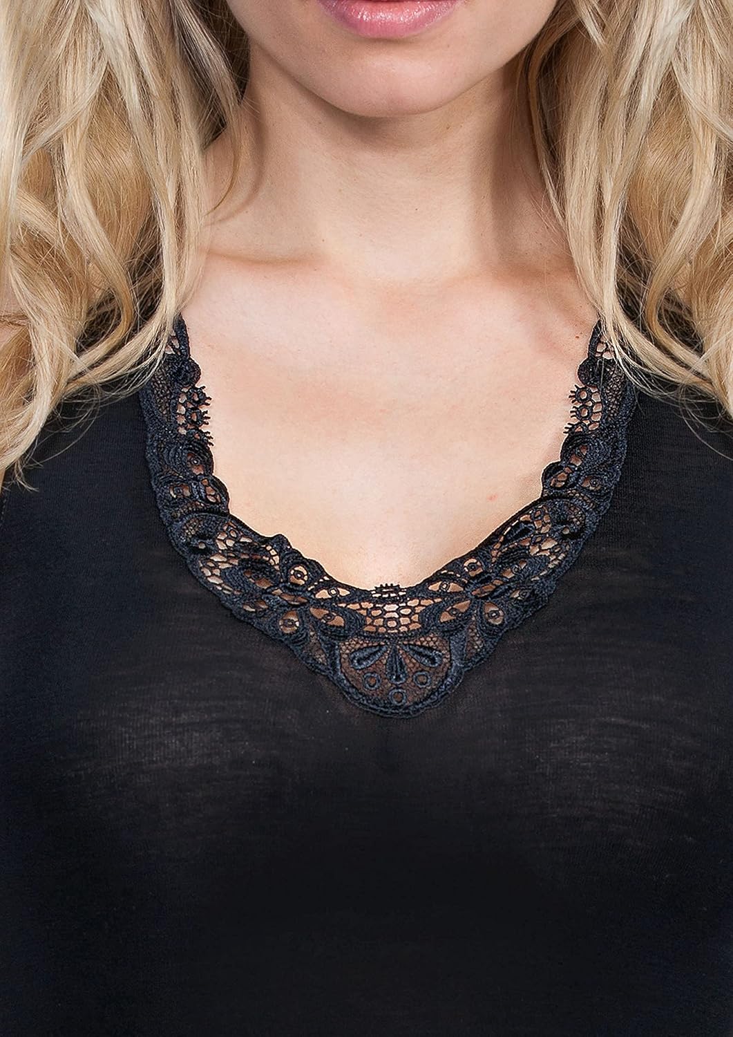 EGI ® Luxury Merino Wool Silk Women's Long Sleeve T-Shirt. Proudly Made in Italy.(Art.143/148) - Image 2