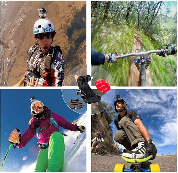 XIANGLONGY 34 adet GoPro yapışkan pedler ve bir montaj duyu ile uyumlu, aksiyon kamerası evrensel aksesuar, yapışkan tutucular, GoPro Hero Session/4/3/3+/2 ile uyumlu