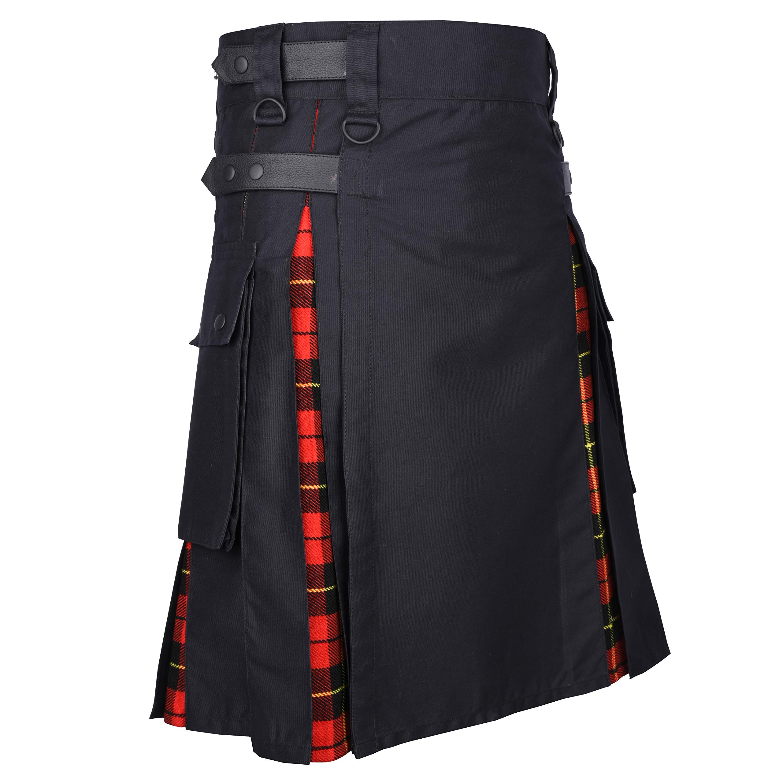 DSSKILT-Hybrid Black & Wallace Utility Kilt