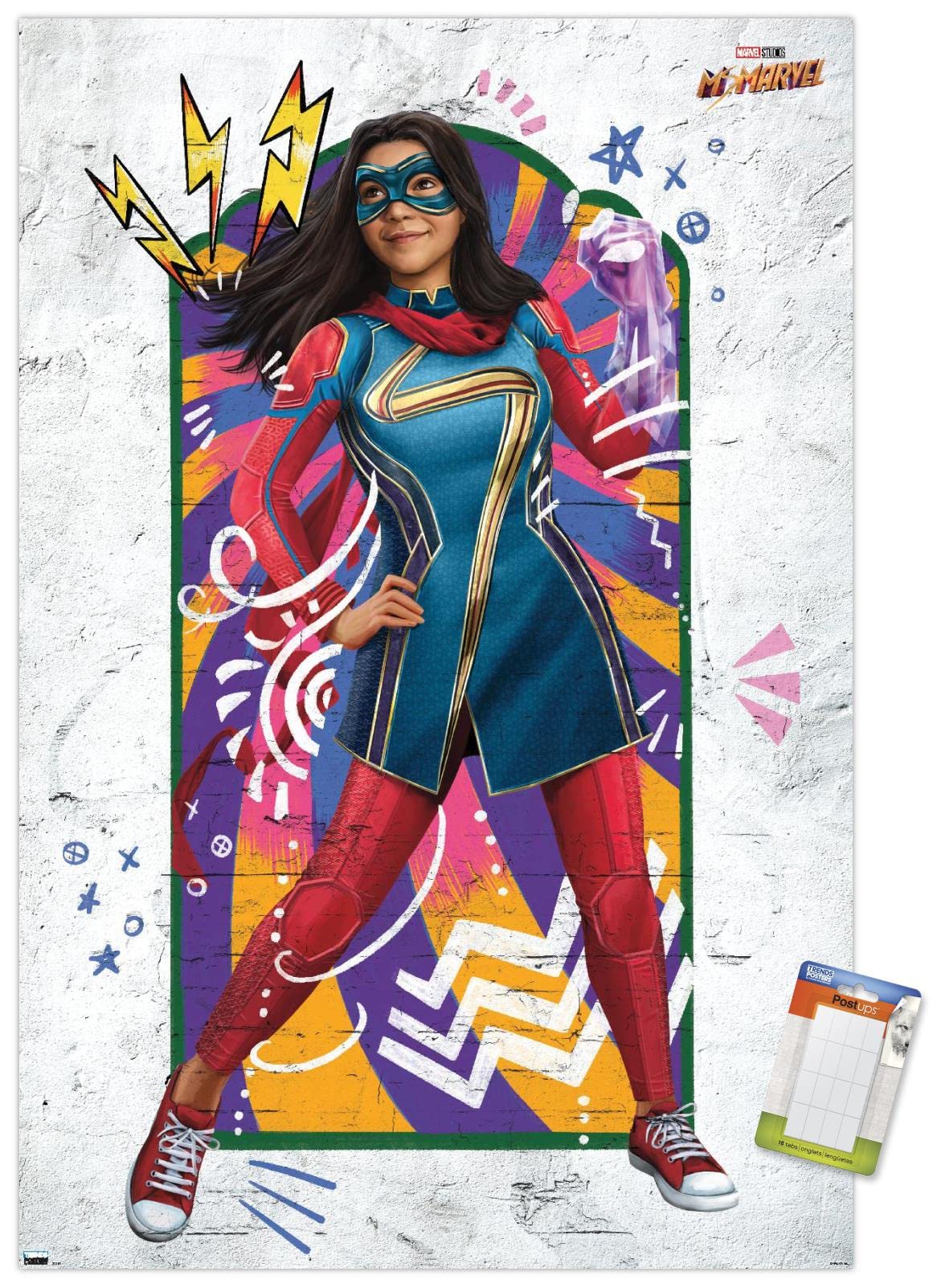 Amazon.com: Trends International Marvel Ms. Marvel - Window Wall