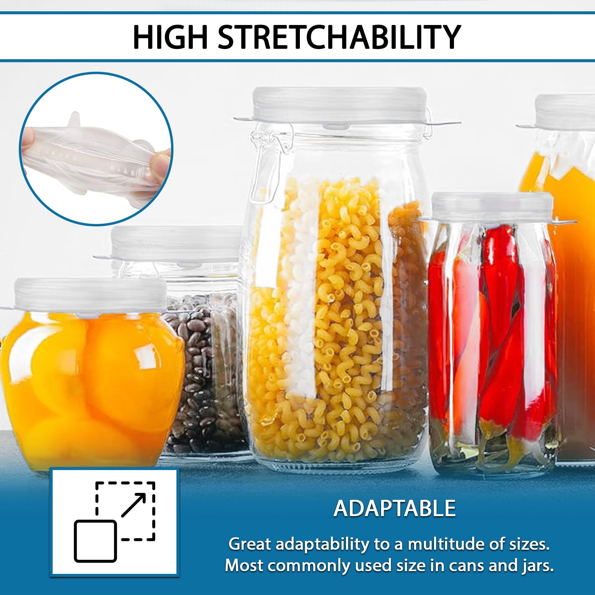 12 Coperchi In Silicone Estensibili - Universali Per Lattine, Barattoli, Tazze, Senza BPA - Foto 9