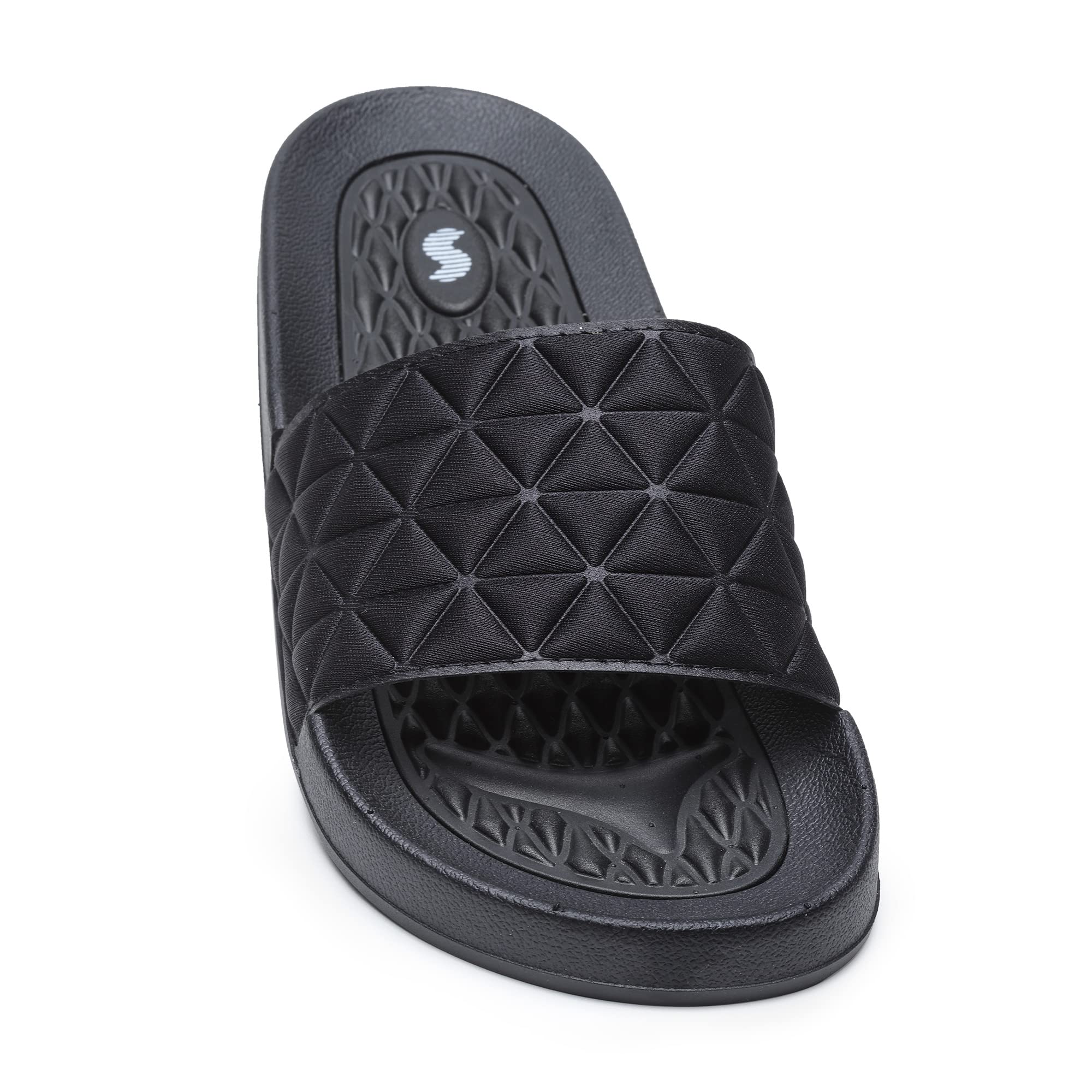 Slides Stella Womens Super Soft Comfort Cushion Bounce Back Durable Handcrafted Upper Outdoor Flip Flops (UK5, Black) (B09YLYHGHM) Amazon Price History, Amazon Price Tracker