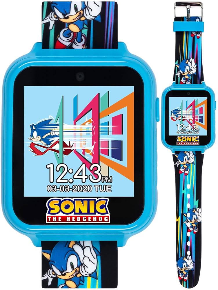 Sonic The Hedgehog Accutime Kids Smart Watch for Boys