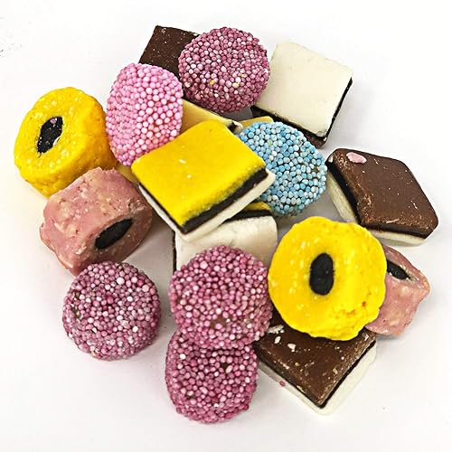 Miniatura 3 de Gomitas Allsorts de regaliz, caramelos Allsorts, una sabrosa mezcla de deliciosas golosinas de regaliz, sin OMG (Surtidos de regaliz Allsorts, 5