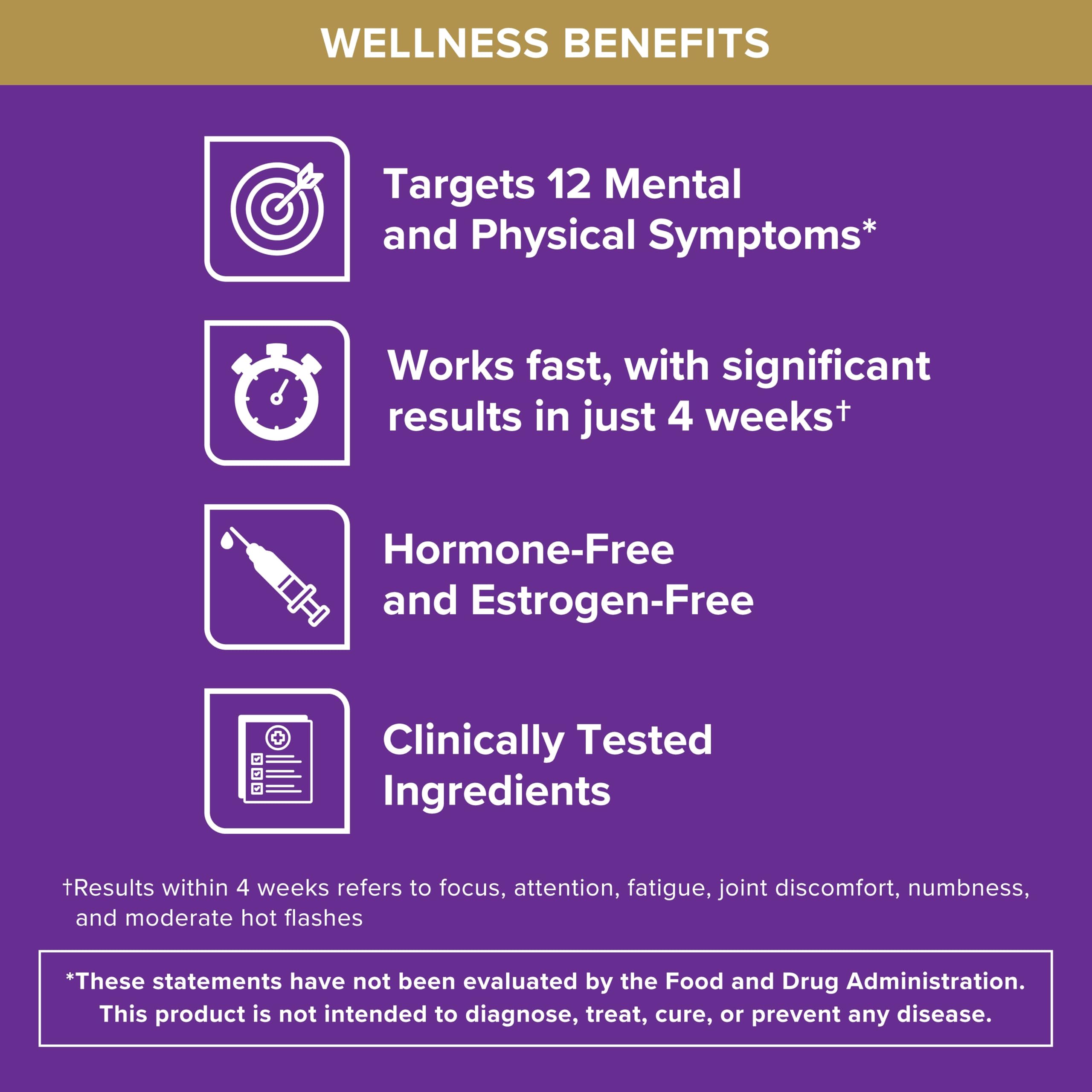 Qunol Menopause Relief +B6 Capsules, Peri to Post, Results in 4 Weeks, 60ct — Amazon image 2