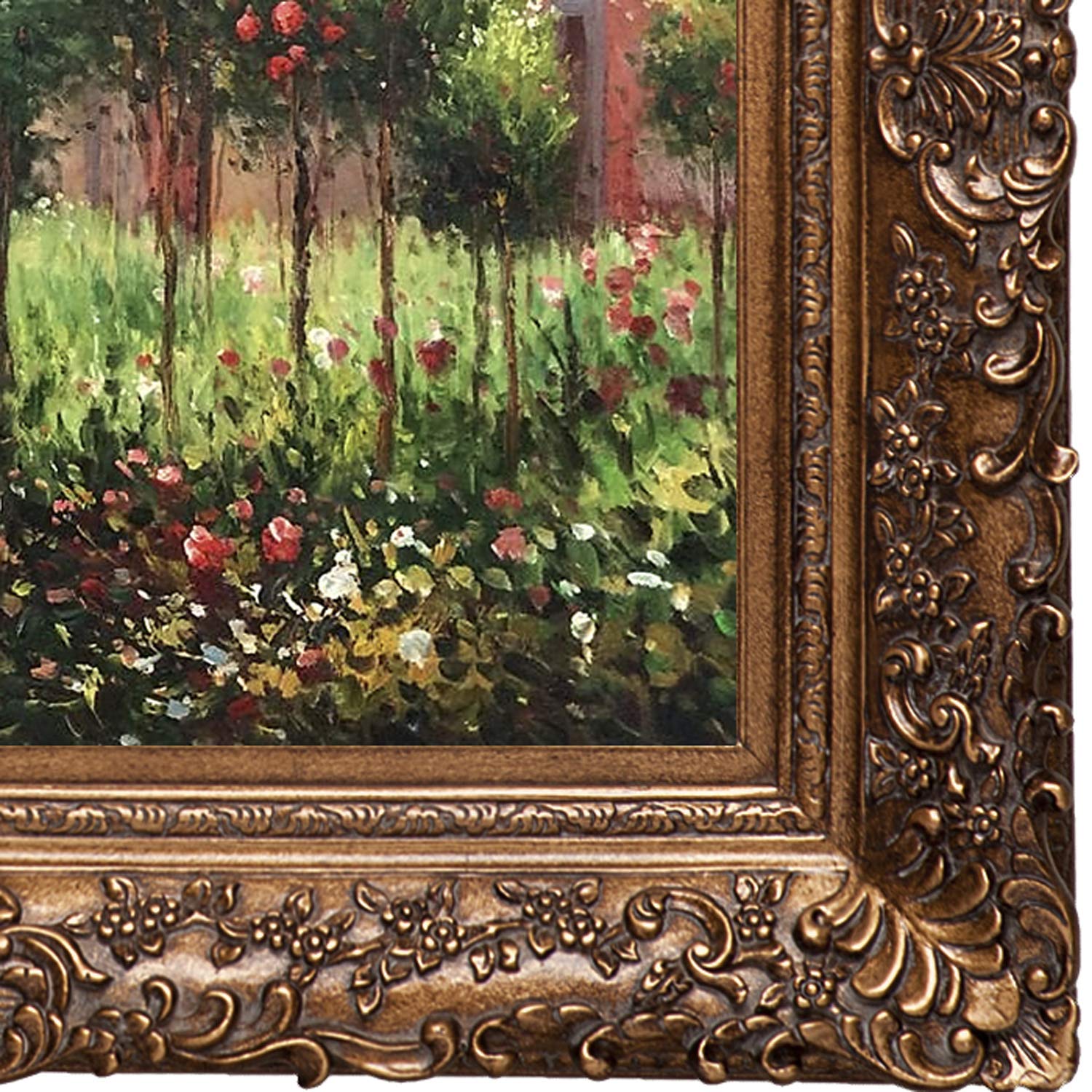 Produktbild von OverstockArt Gemälde 'Verworfen Roses' Von Renoir – Handgemaltes Ölgemälde Mit Goldrahmen, Auf Leinwand