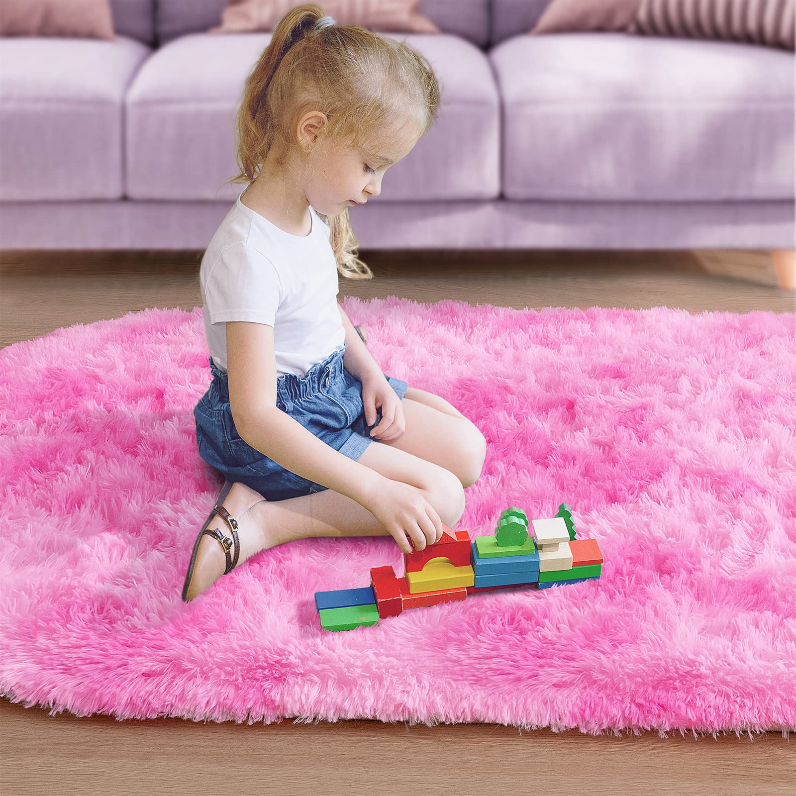 Cute Mini Rugs Snapklik.com : Oval Fluffy Pink Rugs For Bedroom, 26x53 Area Rug Shag ...