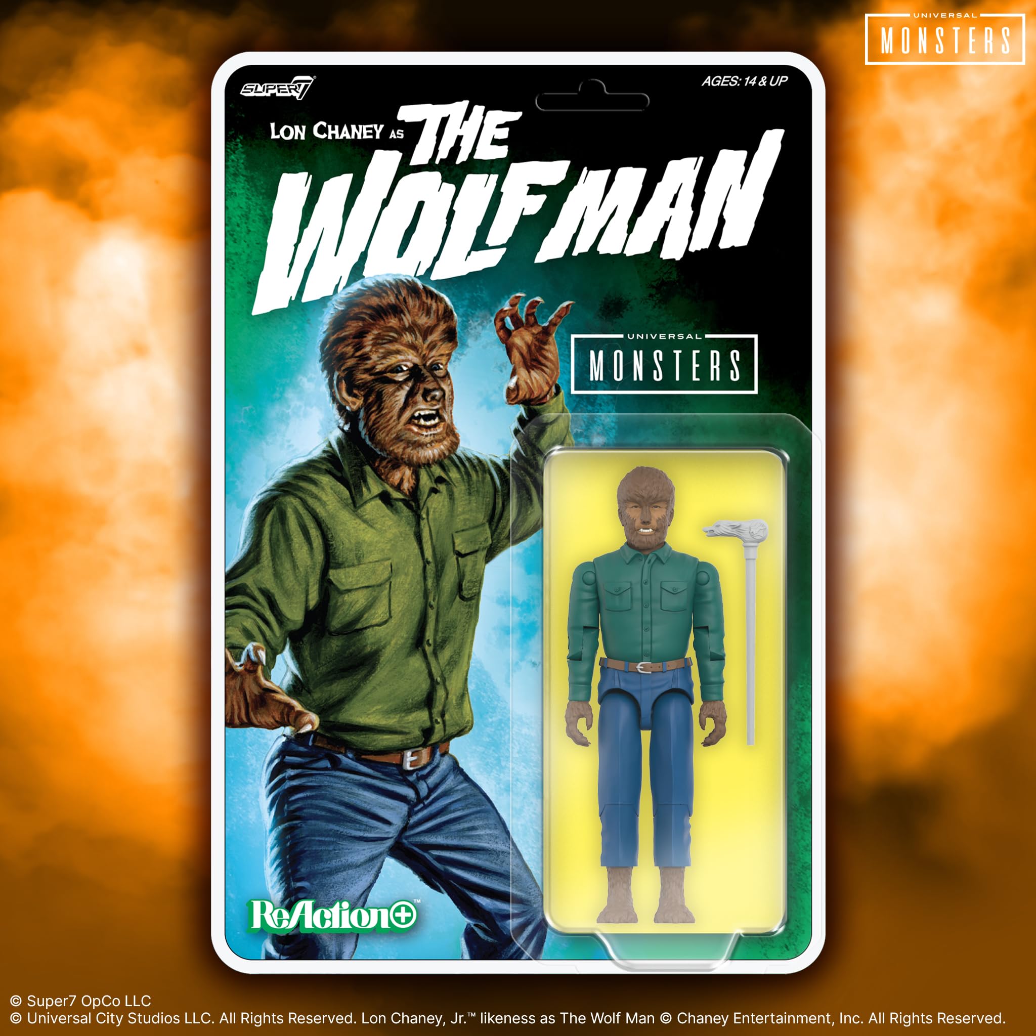 Amazon.com: Super7 Reaction+ Universal Monsters The Wolf Man
