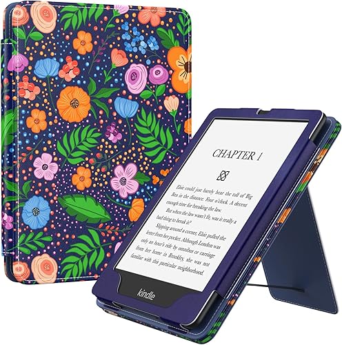 Miniatura 11 de MoKo Funda para Kindle Paperwhite de 6.8" (11ª generación-2021) y Kindle Paperwhite Signature Edition, funda delgada de poliuretano con encendido