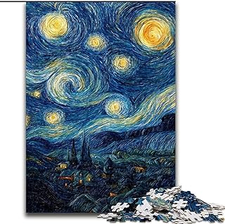 Comprar Rompecabezas de Van Gogh La Noche Estrellada para Adolescentes, 1000 Piezas, Juguete Educativo antiestrés, Toda la Familia (26x38cm)