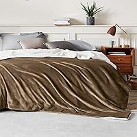 Vista 99 de Bedsure Manta de tamaño King de vellón sherpa para la cama, gruesa y cálida para el invierno, suave y mullida, grande, color lino, 108 x 90 pulgadas
