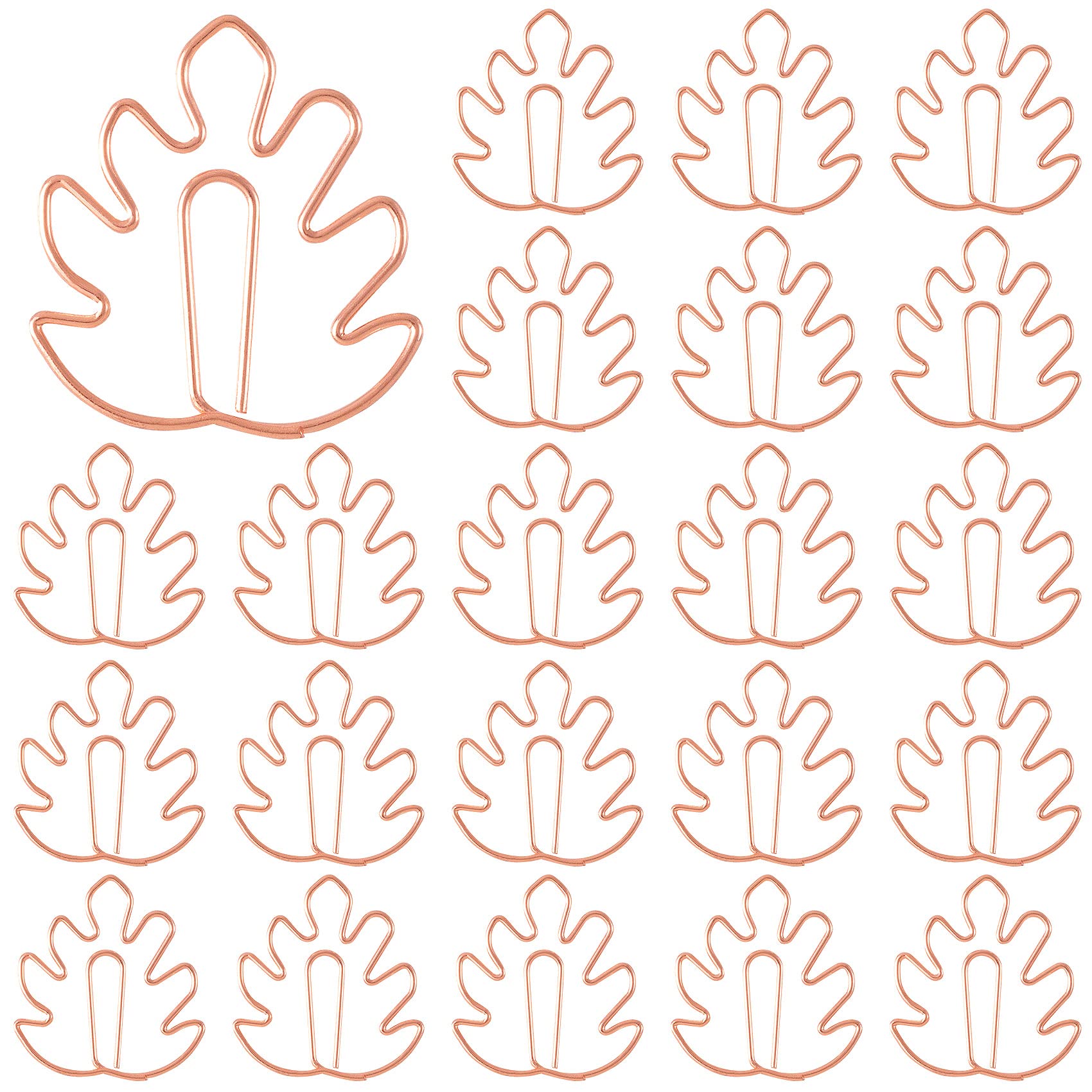 HINZIC 40 Pack Paperclip Bookmarks, Cute Leaf Shape Monstera Paper Clips Page Markers for Notebooks Scrapbooks File Organizer