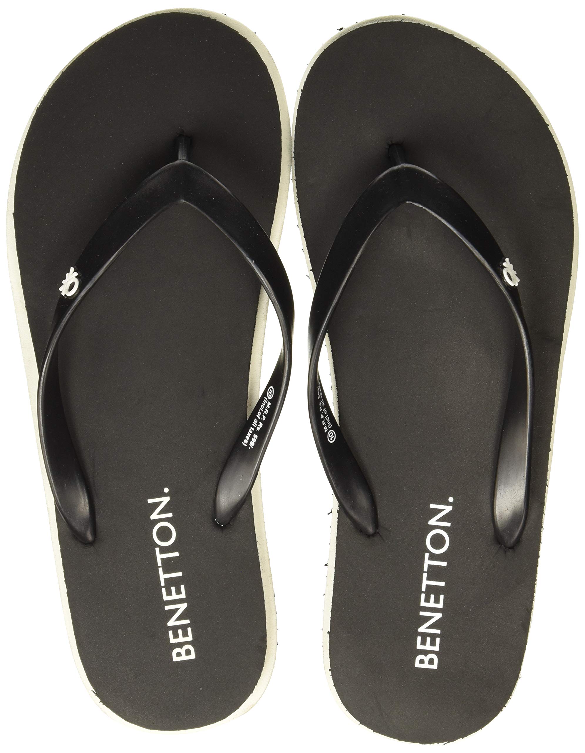 United Colors of Benetton mens Flip Flop Slipper, Black, 6 UK (B08F7M7VSF) Amazon Price History, Amazon Price Tracker
