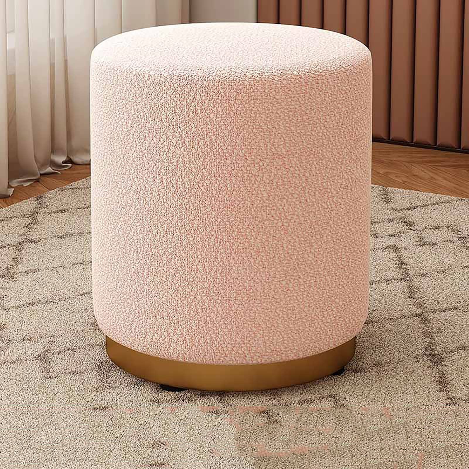 Tabouret en velours pour chambre et coin coiffeuse chic