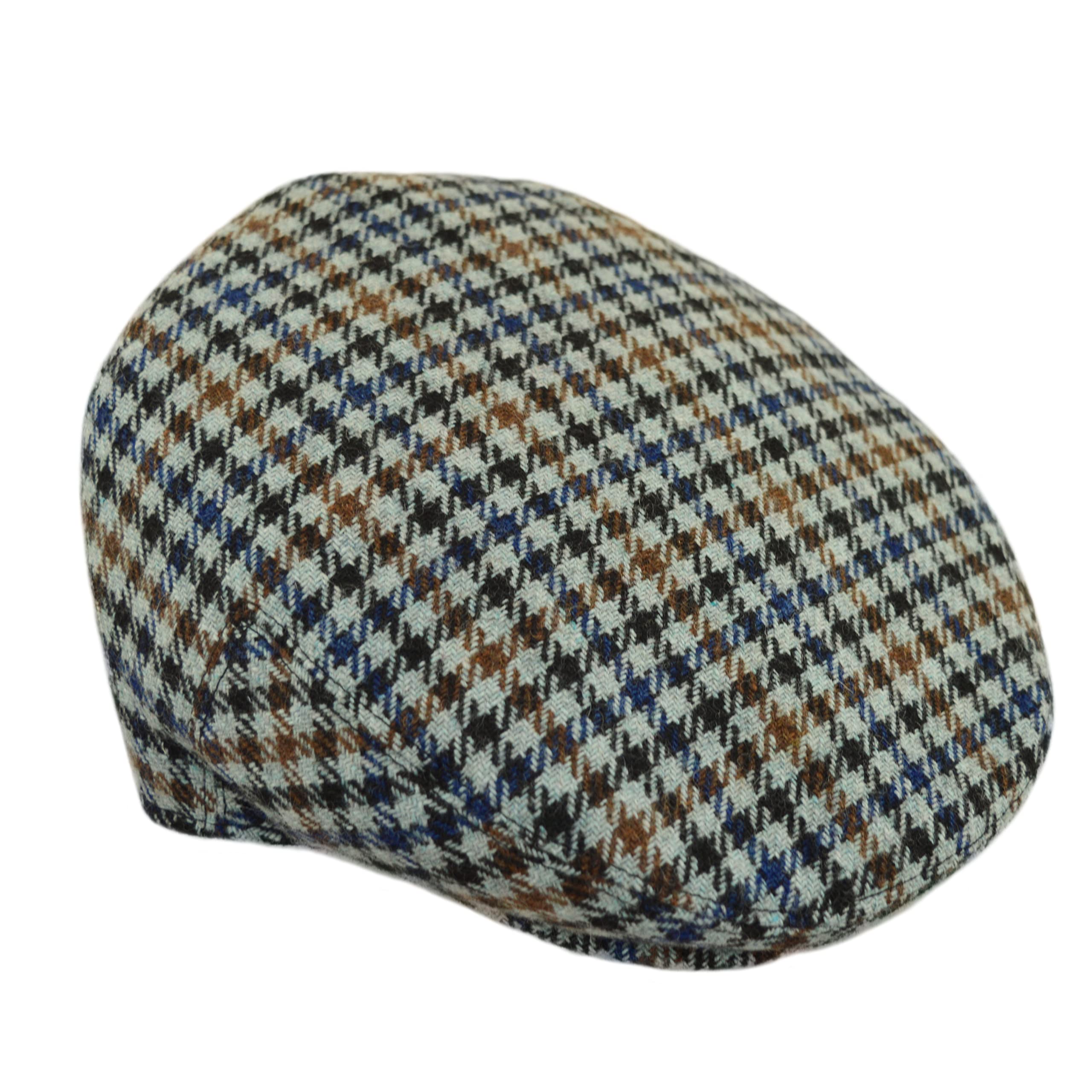 Faith & Sarah Kids Flat Cap for Boys or Girls Tweed, Herringbone or Tartan Peak Hats for Toddler and Child 2-12 Years