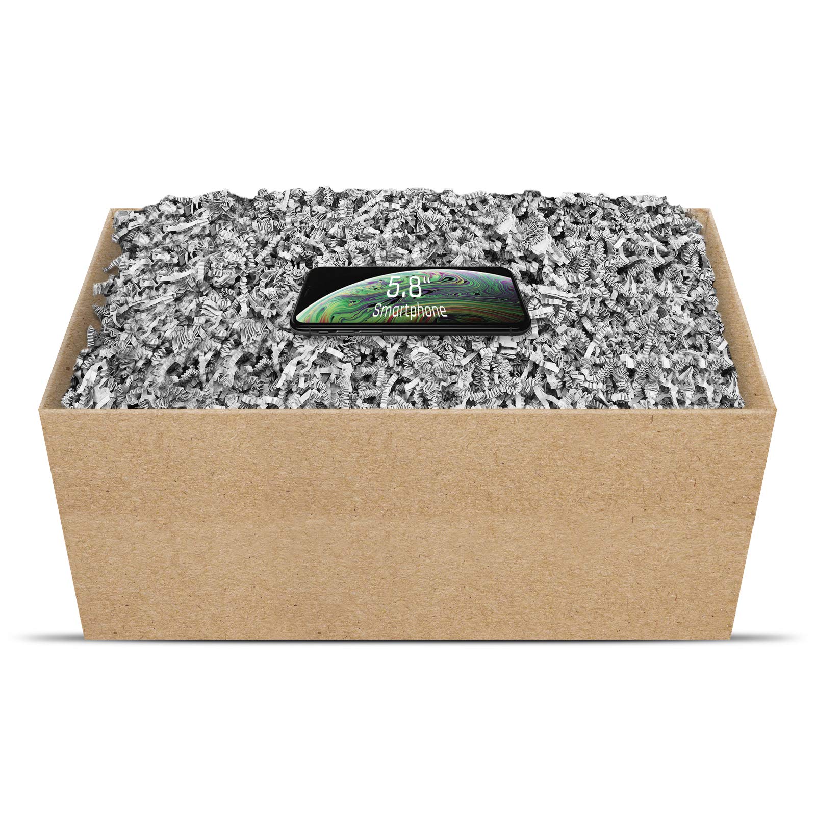 Geschenkfüllmaterial Umweltfreundliches Geschenkverpackungsmaterial viele Farben 125g-1kg (Silber-grau, 2kg)