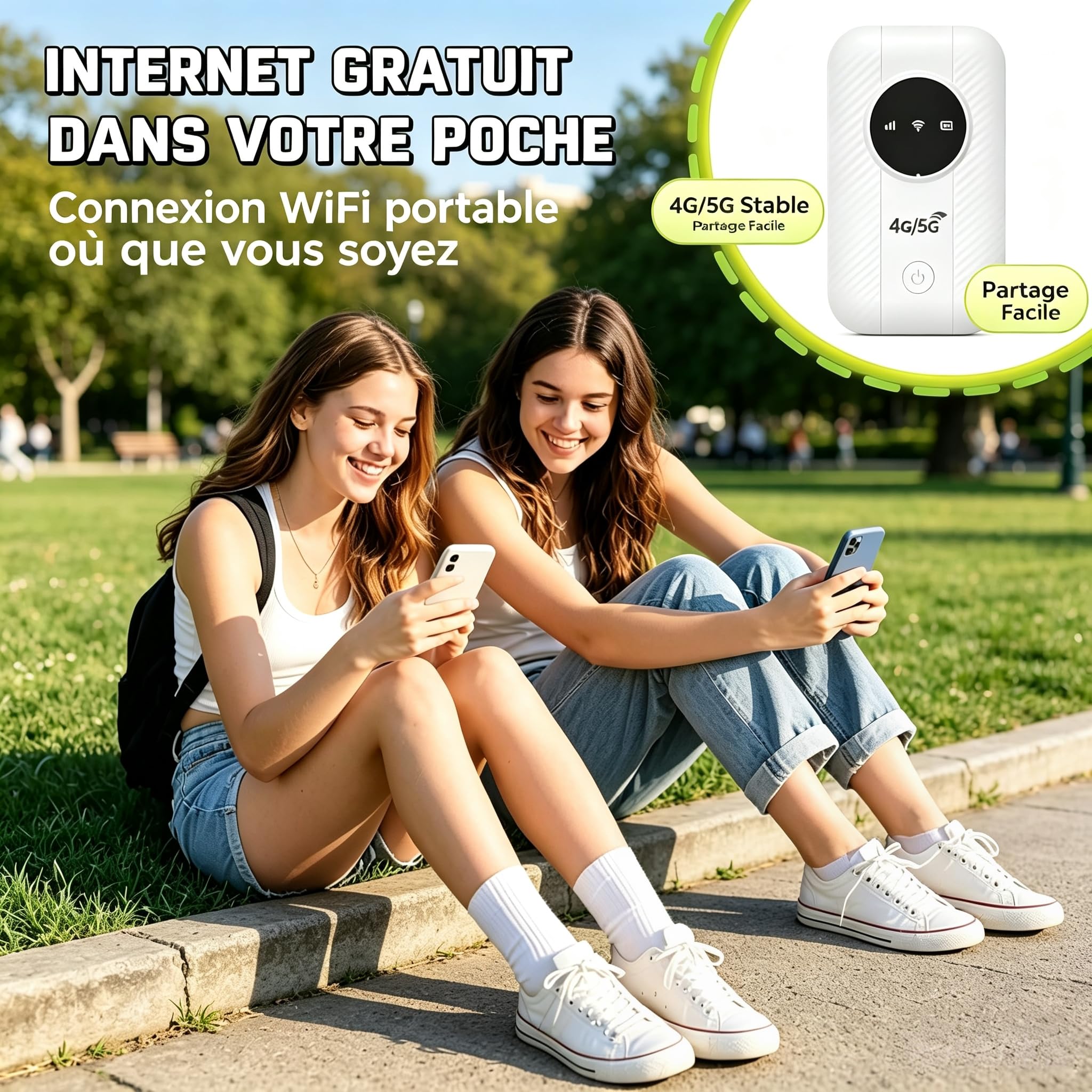 Router 5G portatile WiFi 6, sbloccato con slot SIM Modem Internet mobile ad alta velocità 5G/4G+, connessione fino a 26 dispositivi, ideale per viaggi e telelavoro