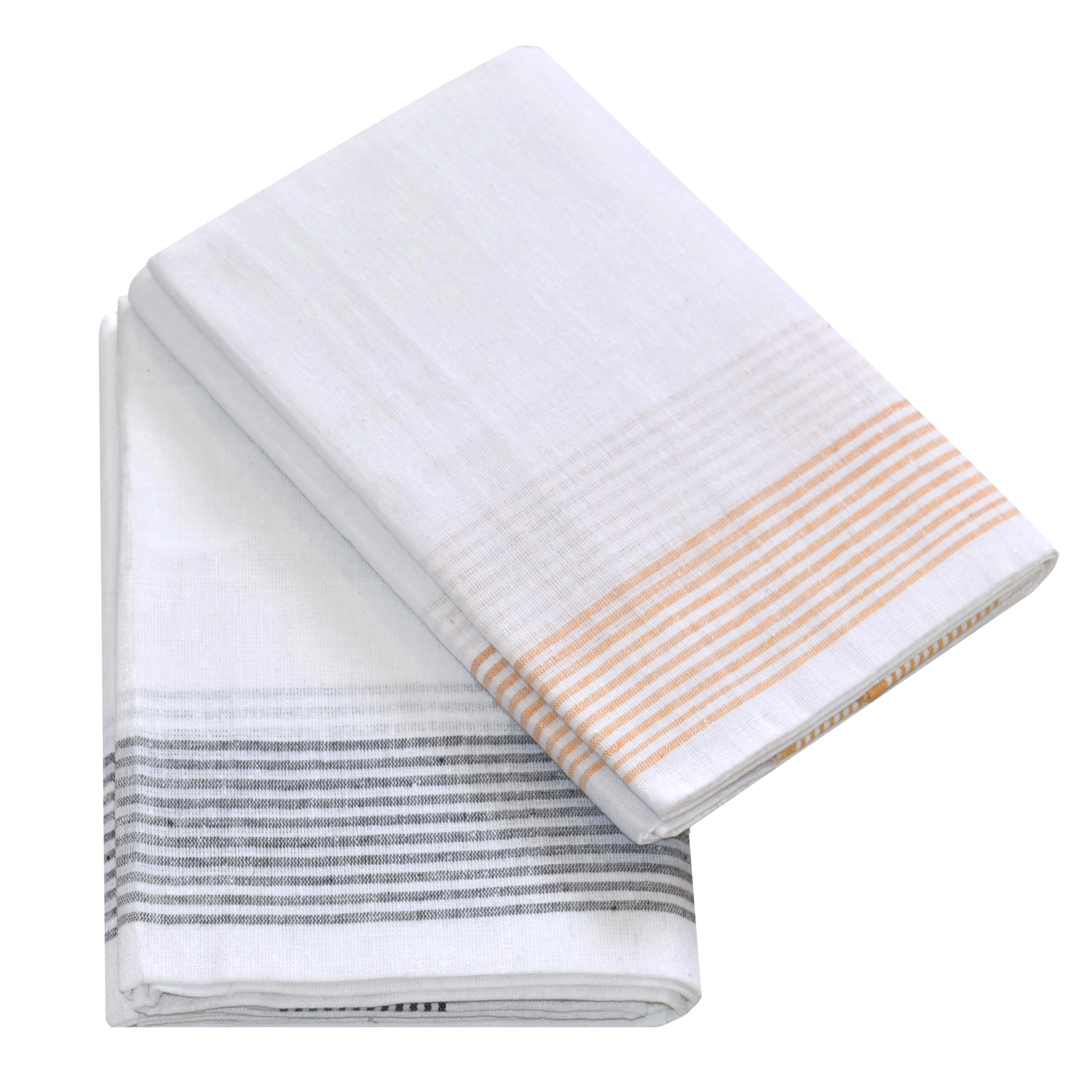 tuni mani Men's Cool Cotton Dhoti/Length 2.0 Metres, Height 1.22meter (Pack of 2)-picture-11