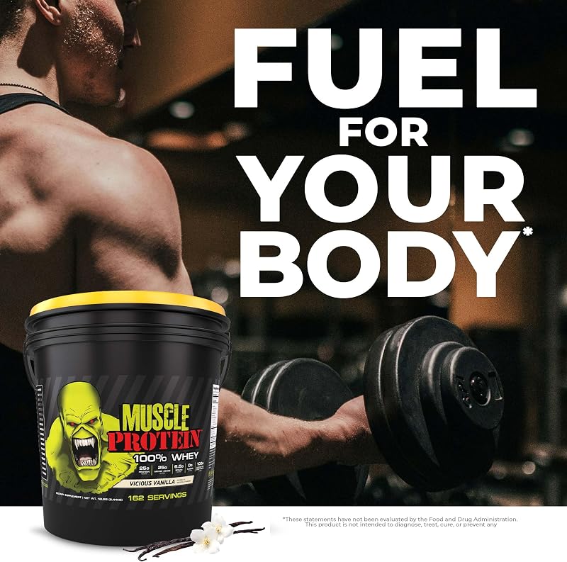 COLOSSAL LABS Muscle Whey Protein Flavored Protein Powder, 25,000mg Amino Acids/Serving, Cold Filtered(Packaging May Vary) (12 Pound (Bucket), Cookies & Cream) image 4