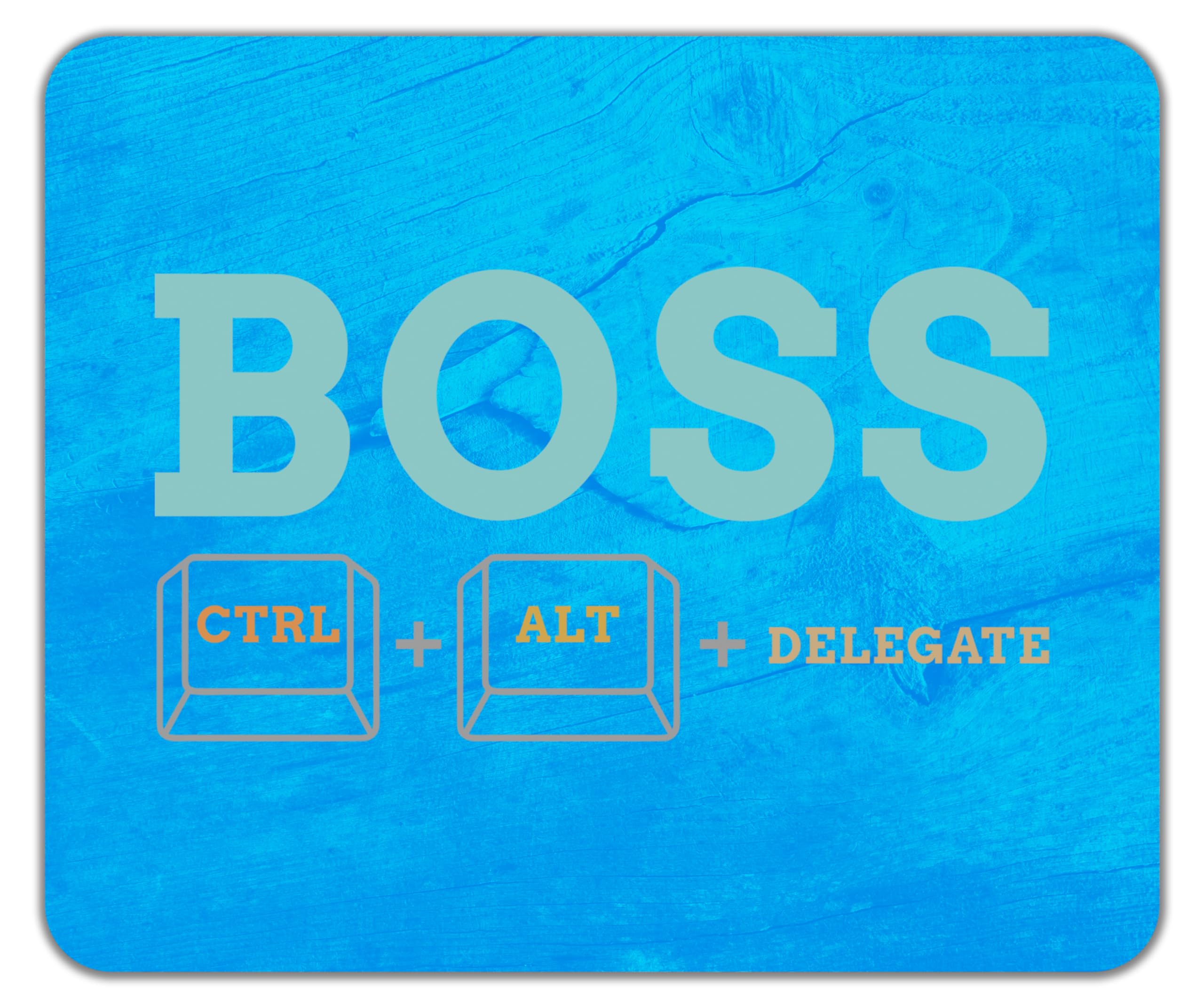 ShopagiftBoss Manager Mouse Mat Pad Ctrl Alt Delegate Funny 24cm x 19cm