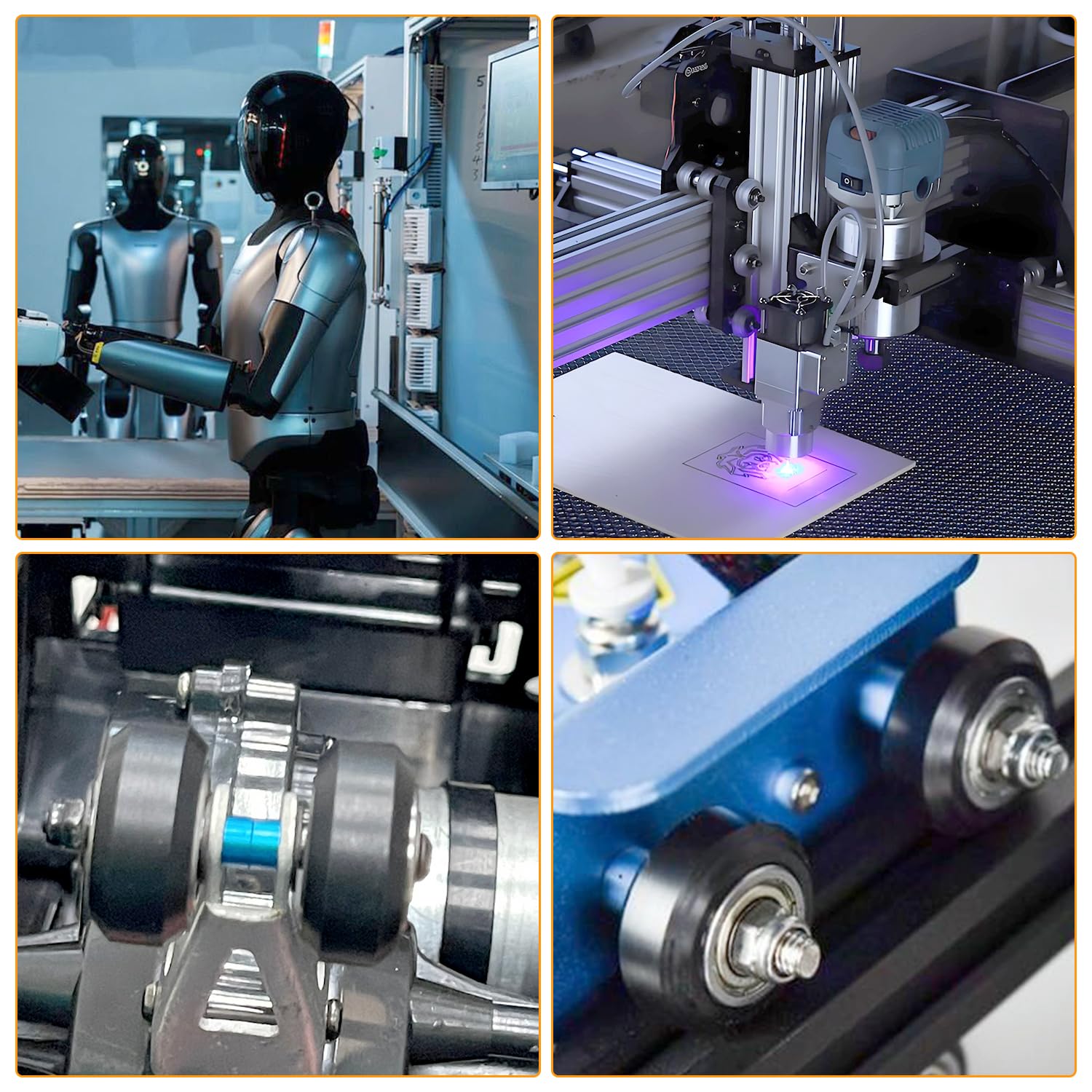 10 Sztuk 3D drukarki POM Koło Pasowe 625zz Łożysko Liniowe, Pasywne Koło Rolkowe POM, Kompatybilne z Creality Ender 3, Ender 5, CR-10, CR-10 Seria S Drukarki 3D