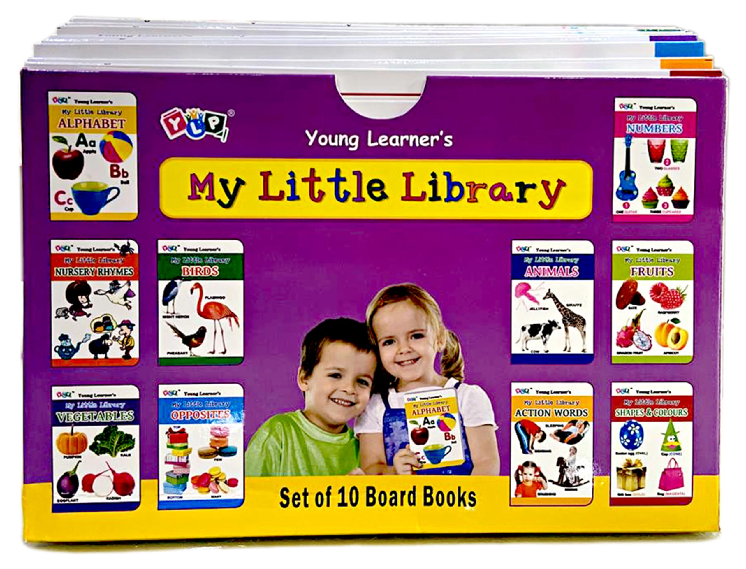 My Little Library (Pack of 10 Books): Gift Box Set for Kids | Early Learning Books for Toddlers & Pre-schoolers | Alphabet, Numbers, Fruits, Vegetables, Rhymes, Opposites & More | Age 2+ | Hardbound Hardcover – Picture Book, 3 January 2025