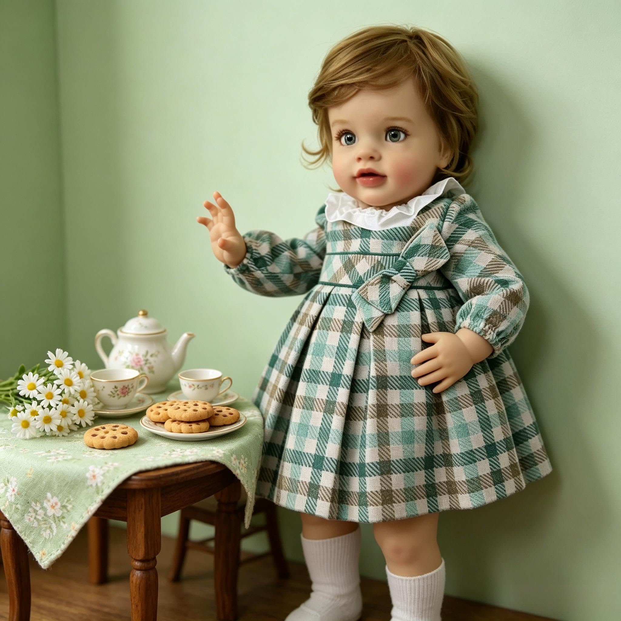 Lebensechte Reborn-Kleinkind-Puppen, Mädchen, Pippa, 66 cm, große Größe, Reborn-Babypuppe, realistische Kleinkind-Puppe, weicher Vinyl-Stoffkörper, echt aussehende Babypuppe, Spielzeug für