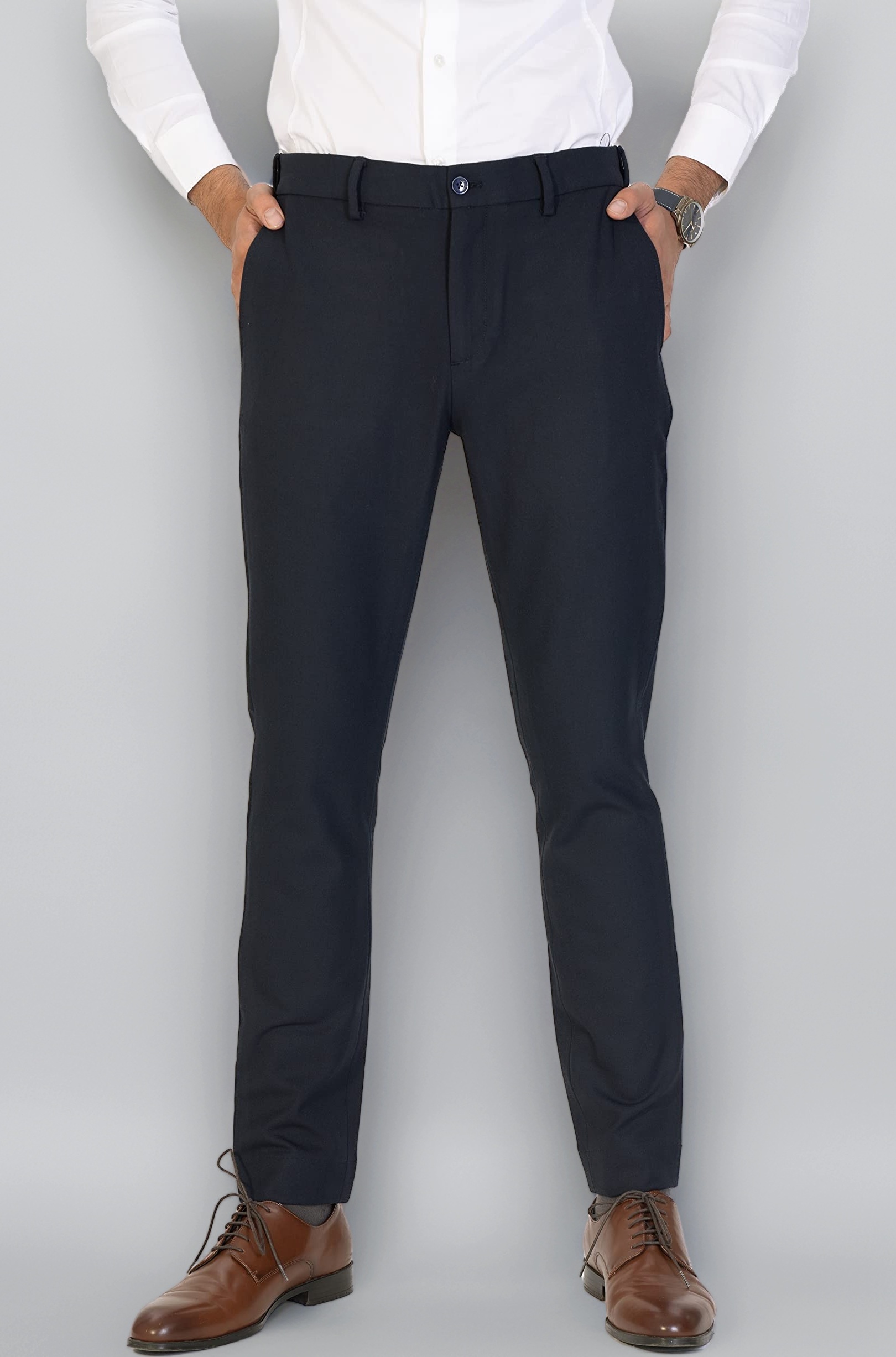 Luxury PV Lycra Stretchable Formal Pants for Men | Stylish Slim Fit Men's Wear Trousers for Office or Party | Mens Fashion Dress Trouser Pant