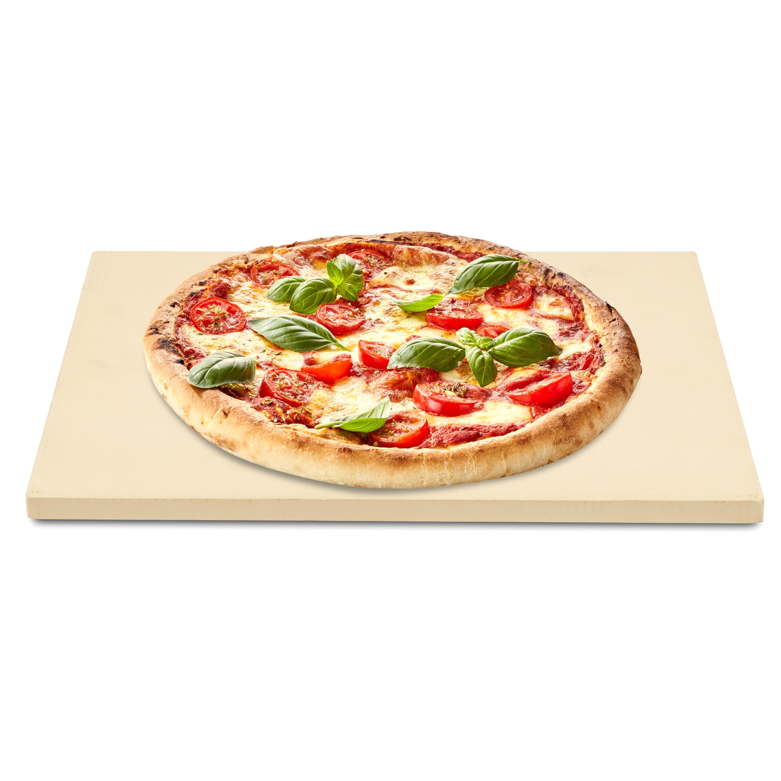 G3 Ferrari G10190 Pietra refrattaria in Cordierite Naturale 38 x 30 cm, fino a 800°C, Utilizzabile in Forno, su Barbecue e Griglie a Gas