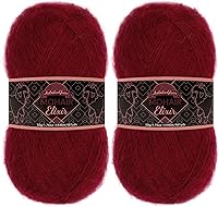 Vista 92 de JubileeYarn Mohair Elixir Yarn - 50g/ovillo Mezcla de lana para bebé - Azul Laguna - 4 ovillos