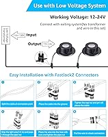 Vista 6 de SUNVIE Luces LED Subacuáticas para Estanque de 3W 3000K Blanco Cálido IP68 Impermeables Luces Subacuáticas para Estanque 12-24V AC/DC Bajo Voltaje
