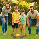 Be Bright 13-Piece Ring Toss Game Set for Kids & Family | Indoor Outdoor Fun Tossing Game | Colorful Plastic Rings & Stand | Skill Development Toy for Boys Girls gallery image