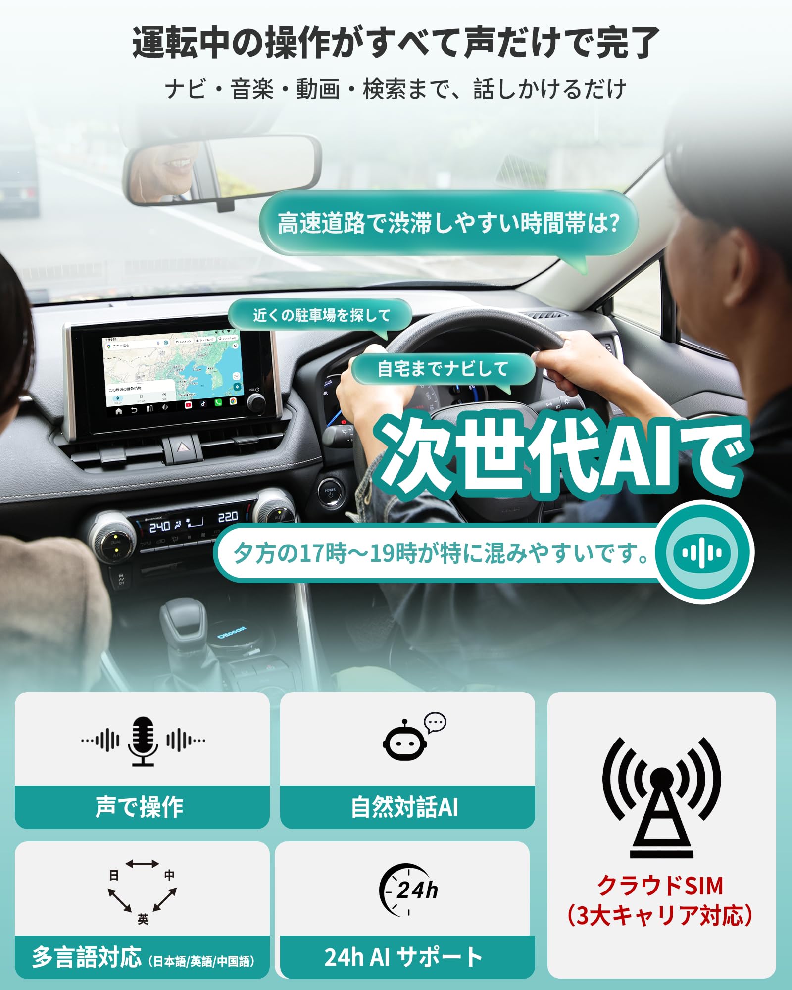 Amazon.co.jp: 【公式】オットキャスト P3 Pro OttoAibox CarPlay ai
